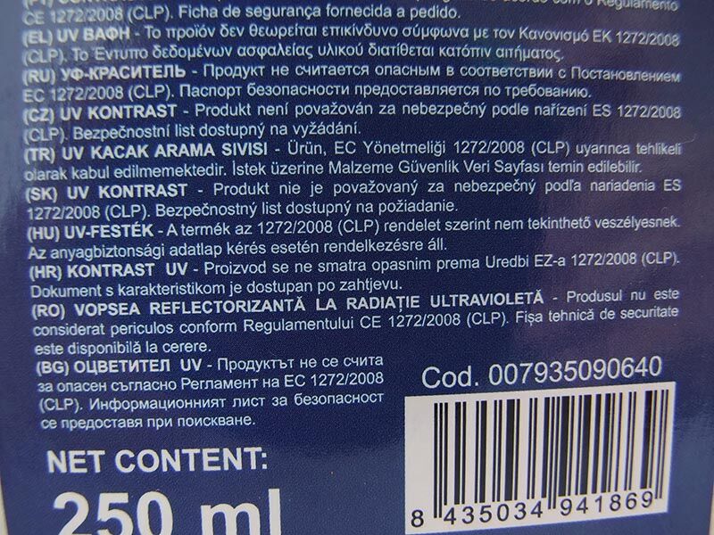 Uv boja u boci s dozerom 250ml