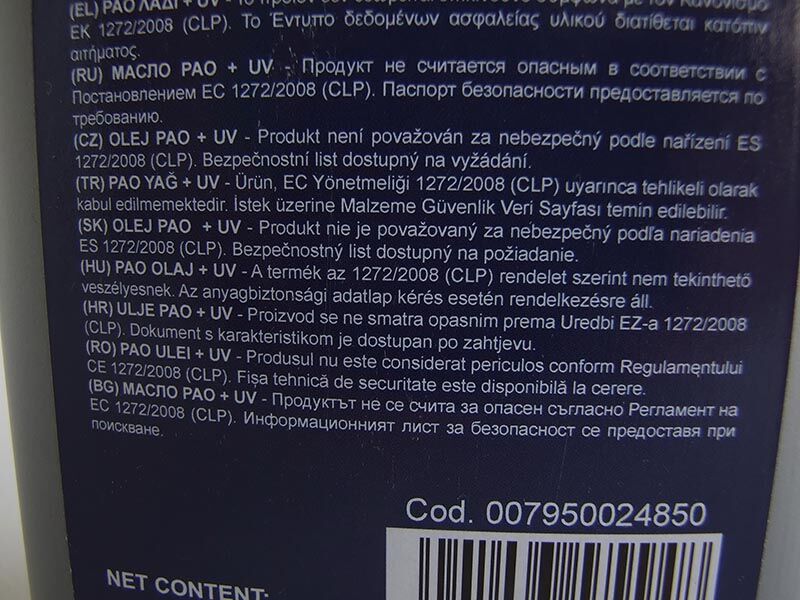 Ulje univerzalno pao68 s uv bojom 1l