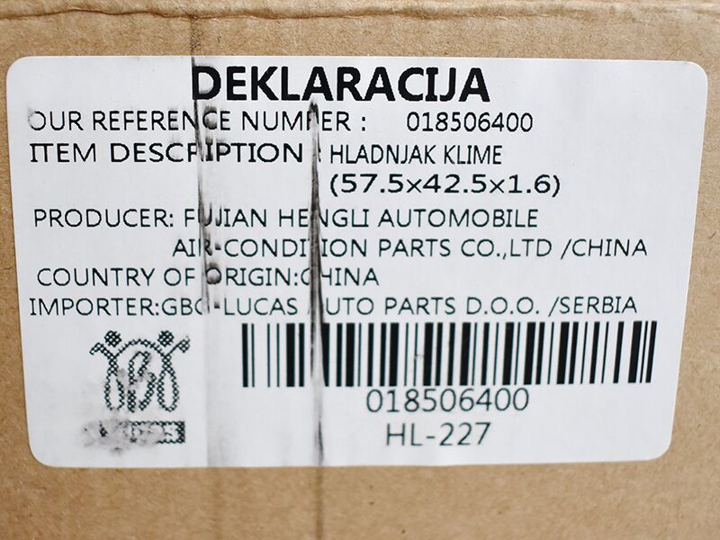 Hladnjak klime 94592, vw passat 5 00-05 1.9tdi, skoda superb