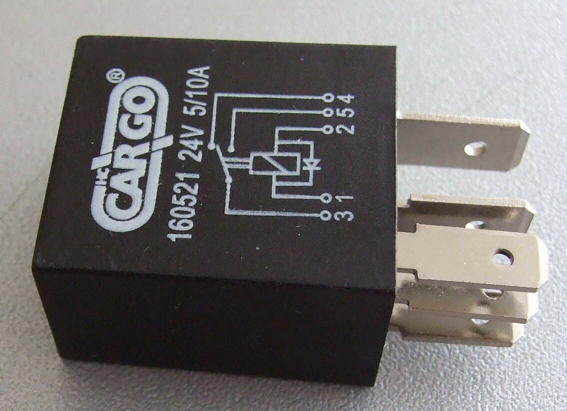 Mikro relej 24v 5/10 a s diodom