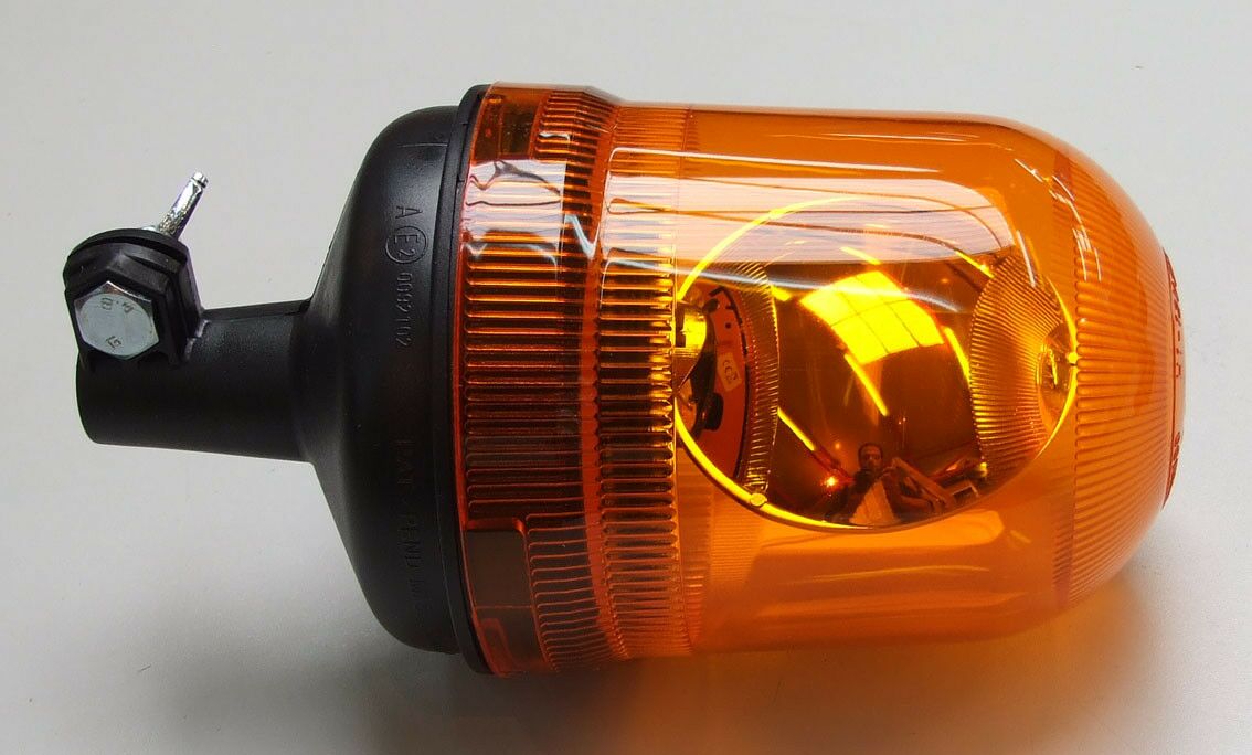 Rotac.lampa 12v  zuta na sipku