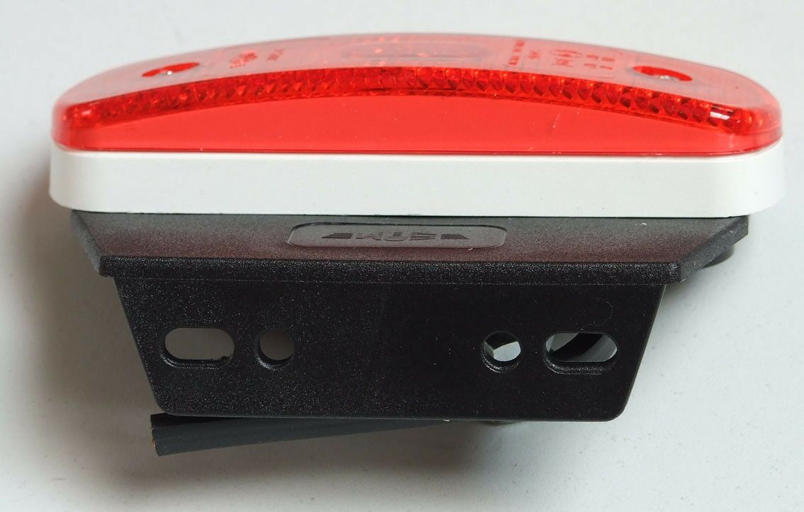 Svjetlo bocno crveno led 12v s nosacem