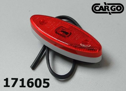 LAMPA BOČNA CRVENA 24V LED