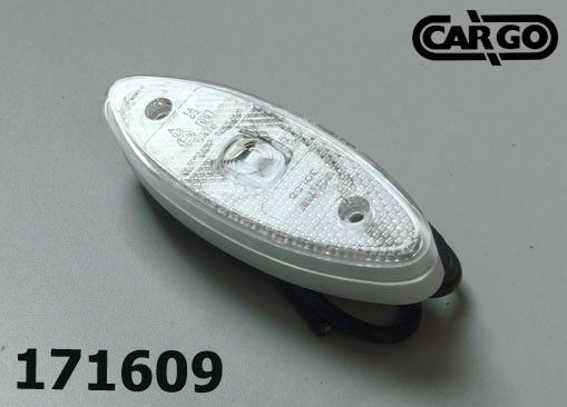 LAMPA BOČNA BIJELA  LED 24V ZAOBLJENA