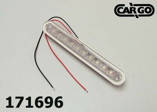 LED LAMPA 12/24V SA KABLOM BJELI