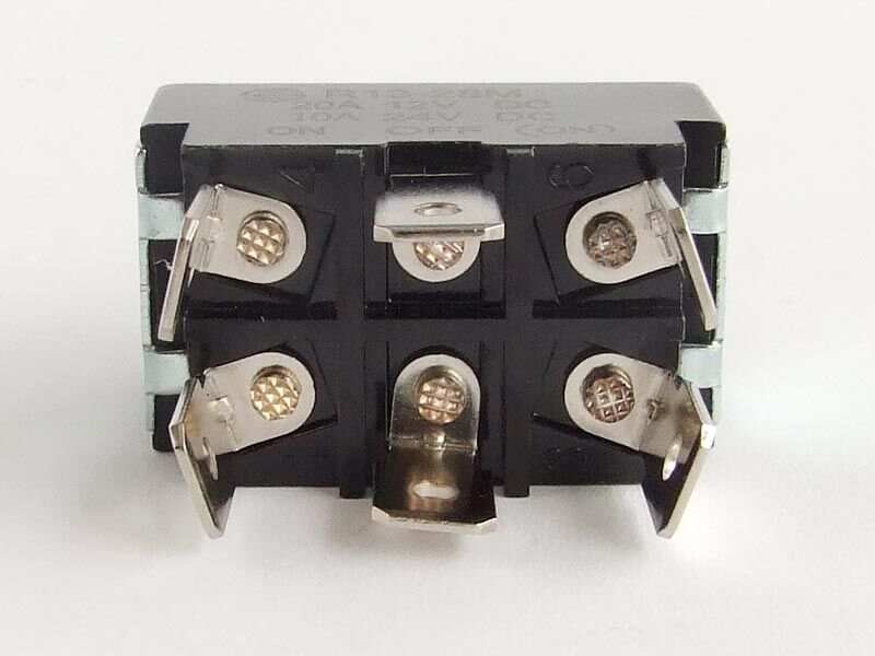 Prekidac on-off-(on) 12/24v 16/8a 6kont