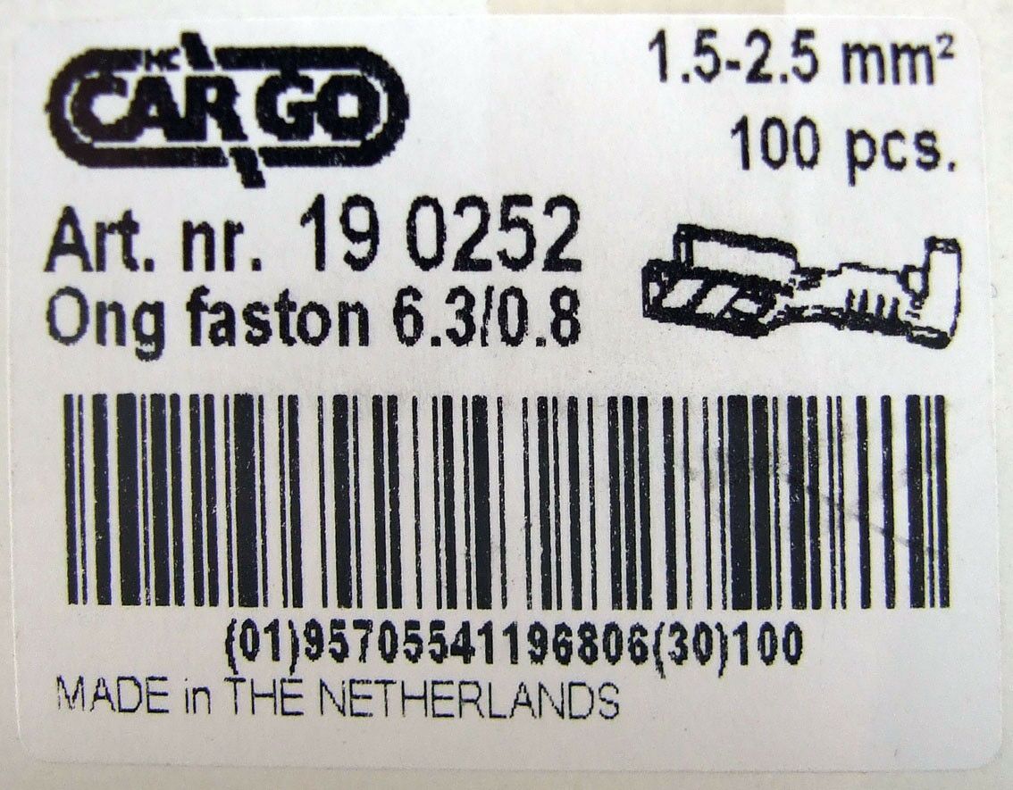 Stopica zenska 6.3x2.5mm2 standardna sa jezickom