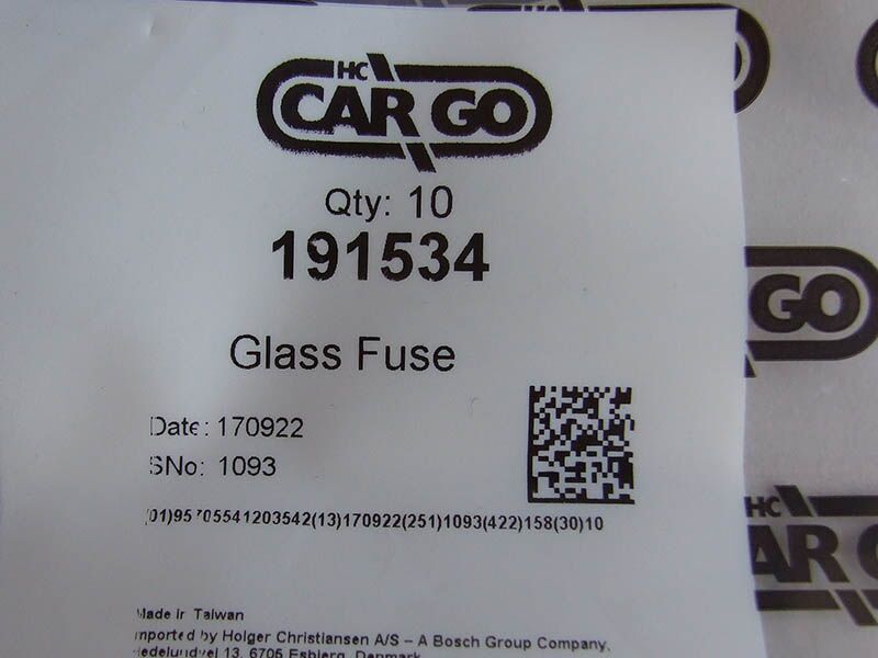 Osigurac stakleni 20a 20x5