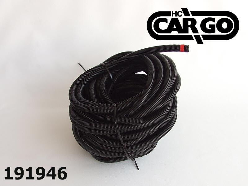 BUZIR PLASTICNI 13.8 / 17.5MM 25M CRNI