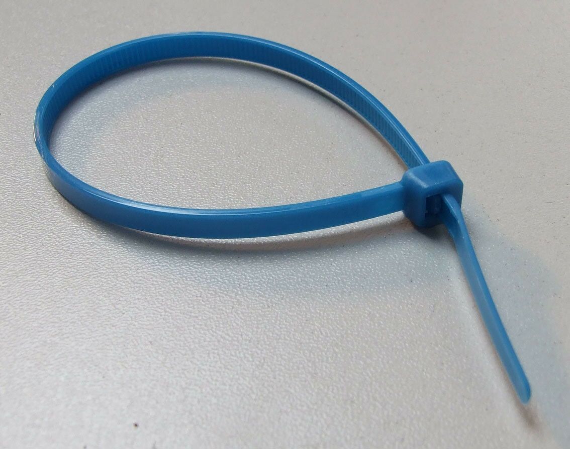 Plasticna vezica 4.8x190mm plava