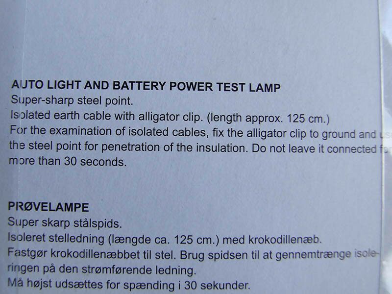 Probna lampa 6-12v sa stipaljk