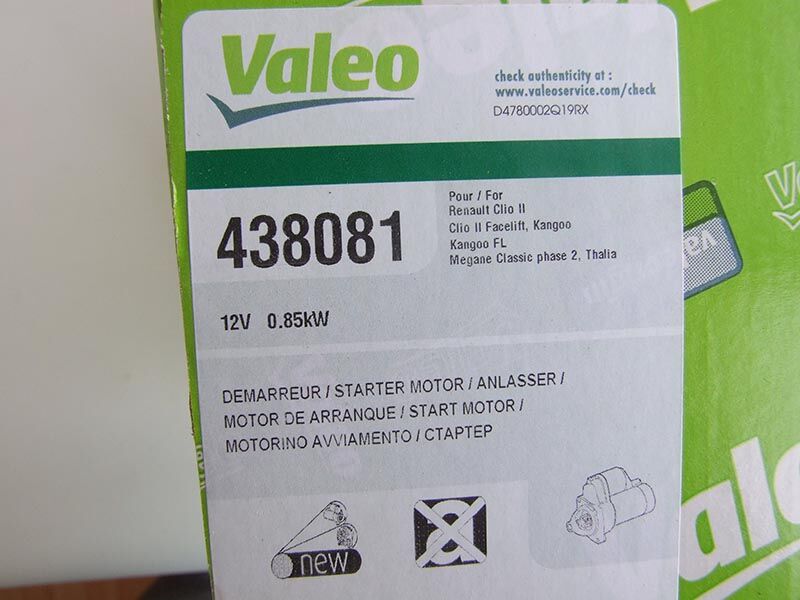 Elektropokretac valeo 12v 0.85kw 8z dacia logan,sandero 1.6,