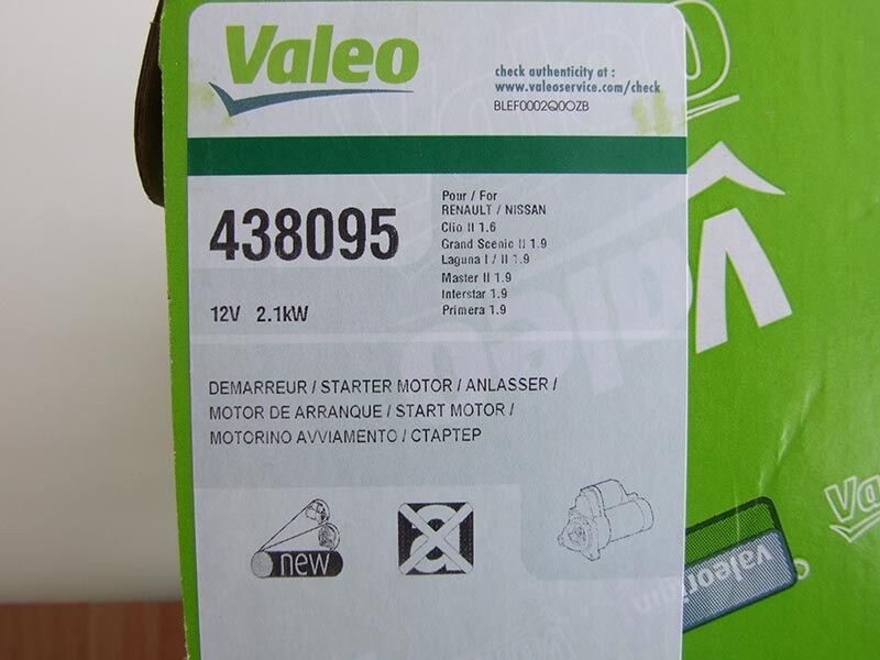 Elektropokretac valeo 12v 2.1kw 11z renault megane, opel movano, vivaro