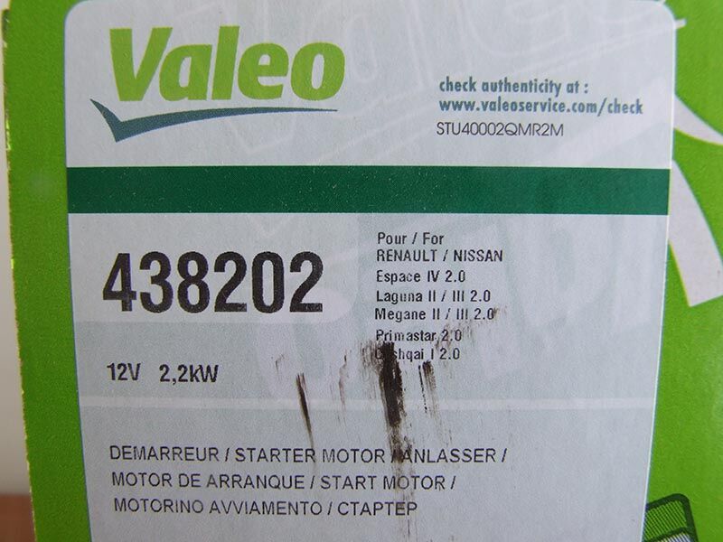 Elektropokretac valeo 12v 2.2kw 10z  renault master 2.3dci movano 2.3cdti