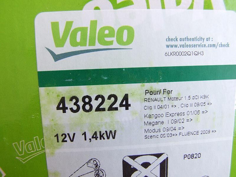 Elektropokretac valeo 12v 1.2kw 10z  renault megane, kangoo 1.5 dci 98-, dacia