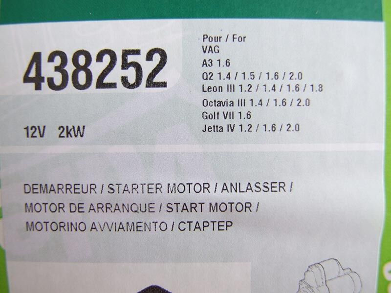 Elektropokretac valeo audi a1,a3,golf vii, skoda 1.6tdi 2010-