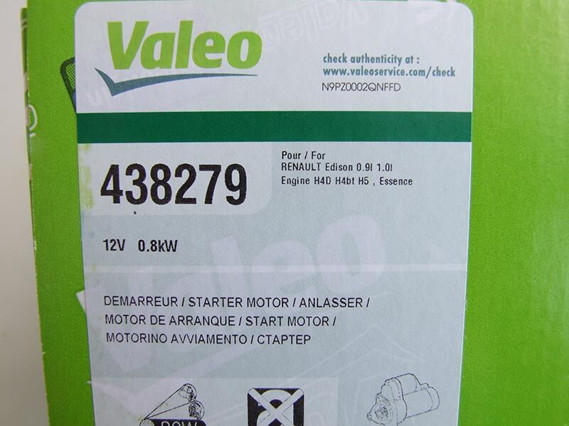 Elektropokretac valeo 12v 1kw 11z dacia, renault, smart