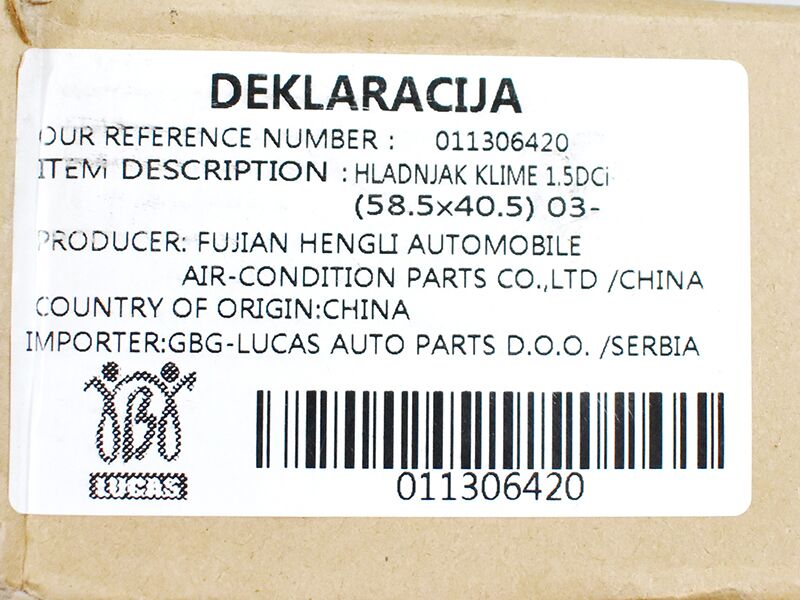 Hladnjak klime 94668, renault clio ii 1.5 dci