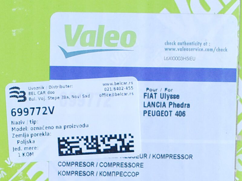 Kompresor kilme, citroen c4,c5, peugeot 307,406 1.9d-2-2d 01-04