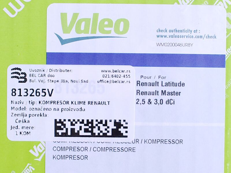 Kompresor klime renault master 11-, opel movano