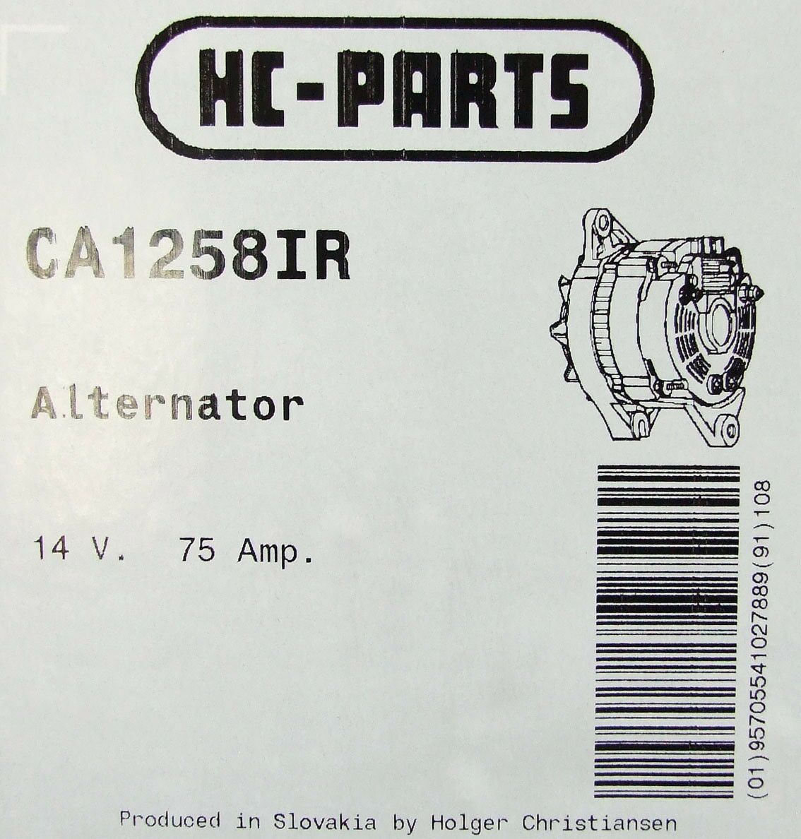 Alternator marelli 12v 75a fiat ducato 1,9 d `99-