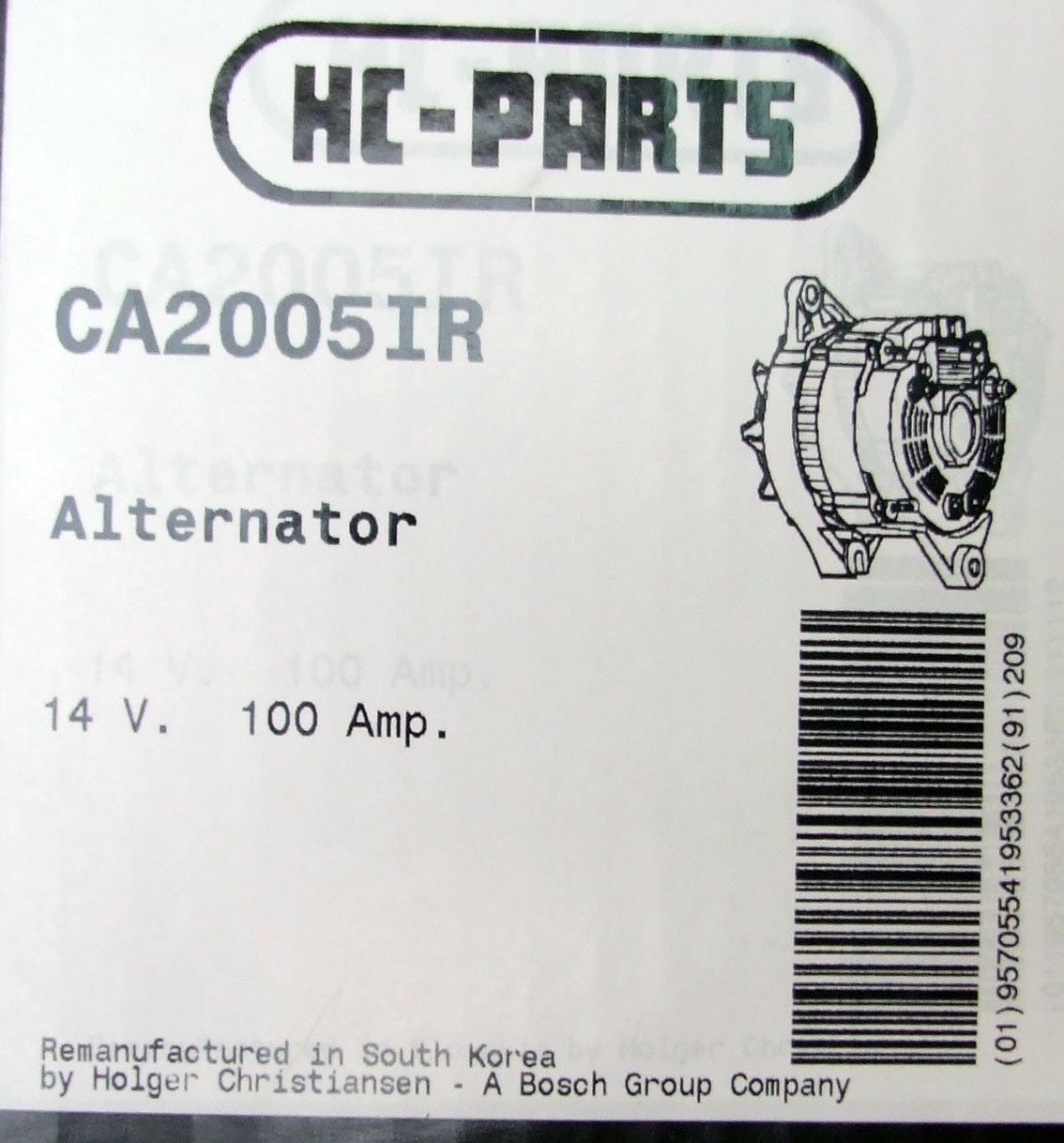 Alternator bosch 12v 100a opel insignia 2.0 cdti