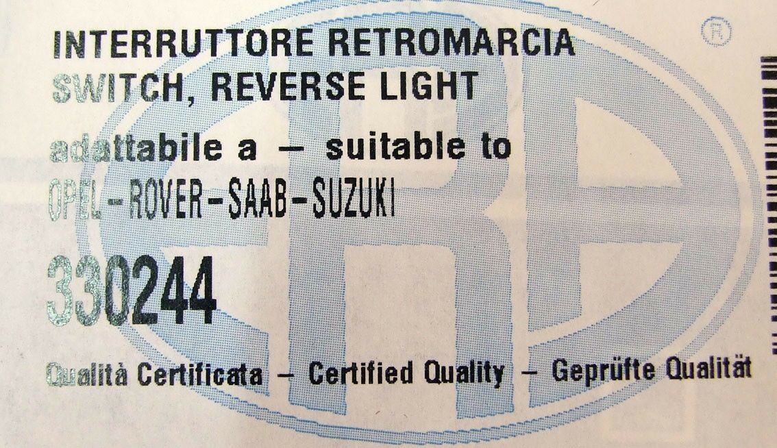 Prekidac rikverc svjetla opel astra g
