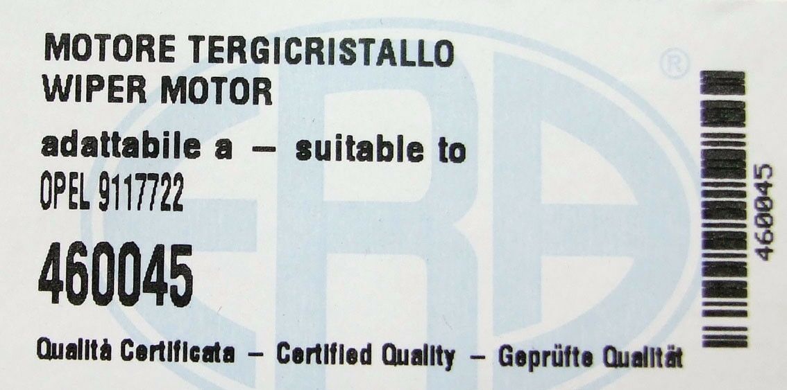 Motor brisaca 5pin opel astra g 98-