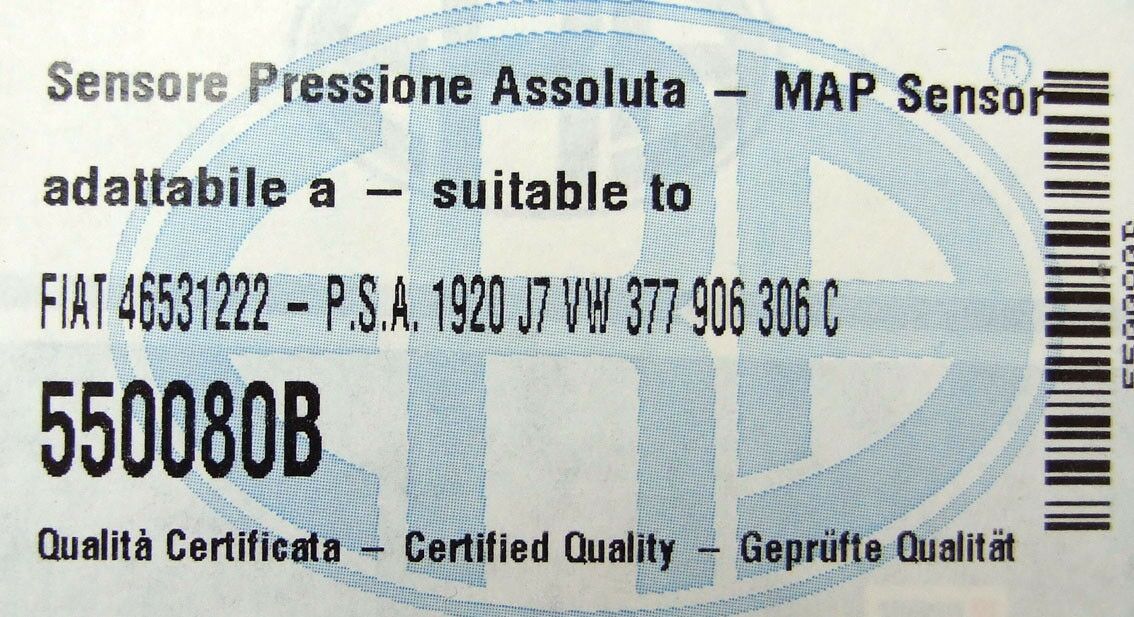 Map senzor fiat punto 55 1,2
