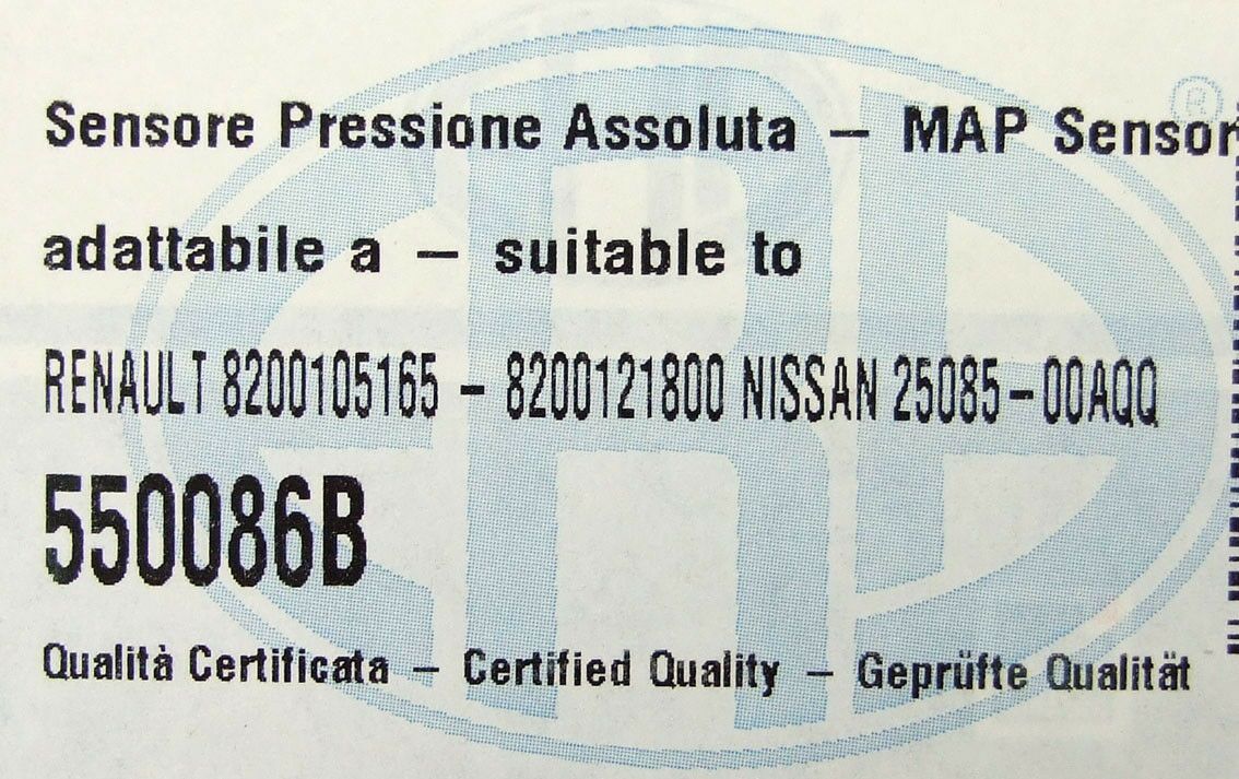 Map senzor renault clio ii 1,4 16v, laguna ii