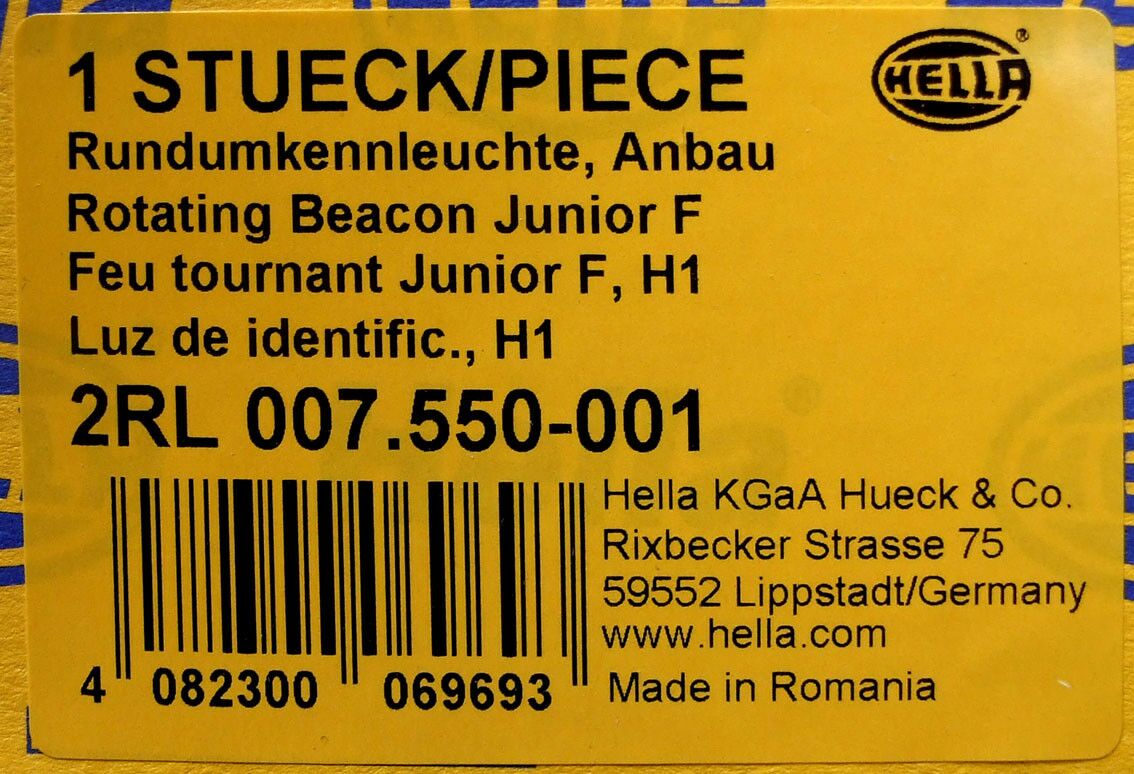 Rotaciona lampa 12v zuta kl yu