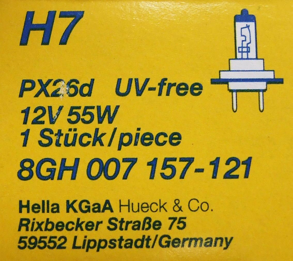 Zarulja 12v h7 55w px26d