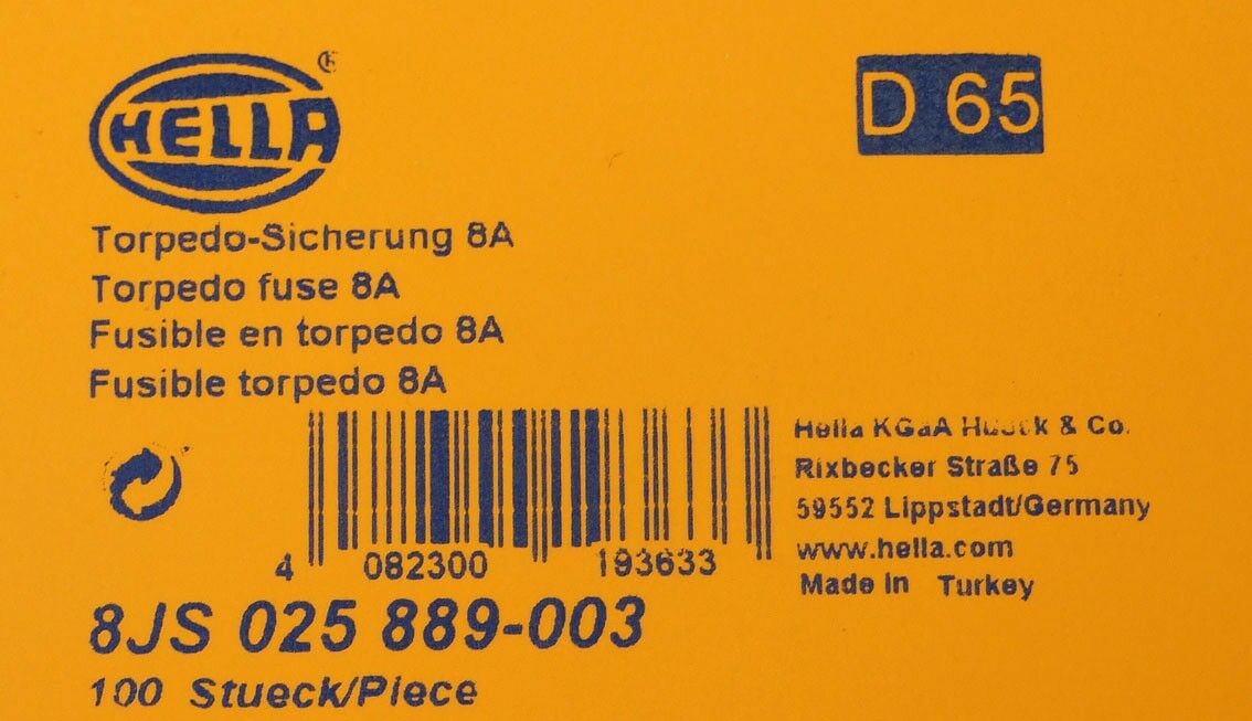 Osigurac keramicki 8a bijeli