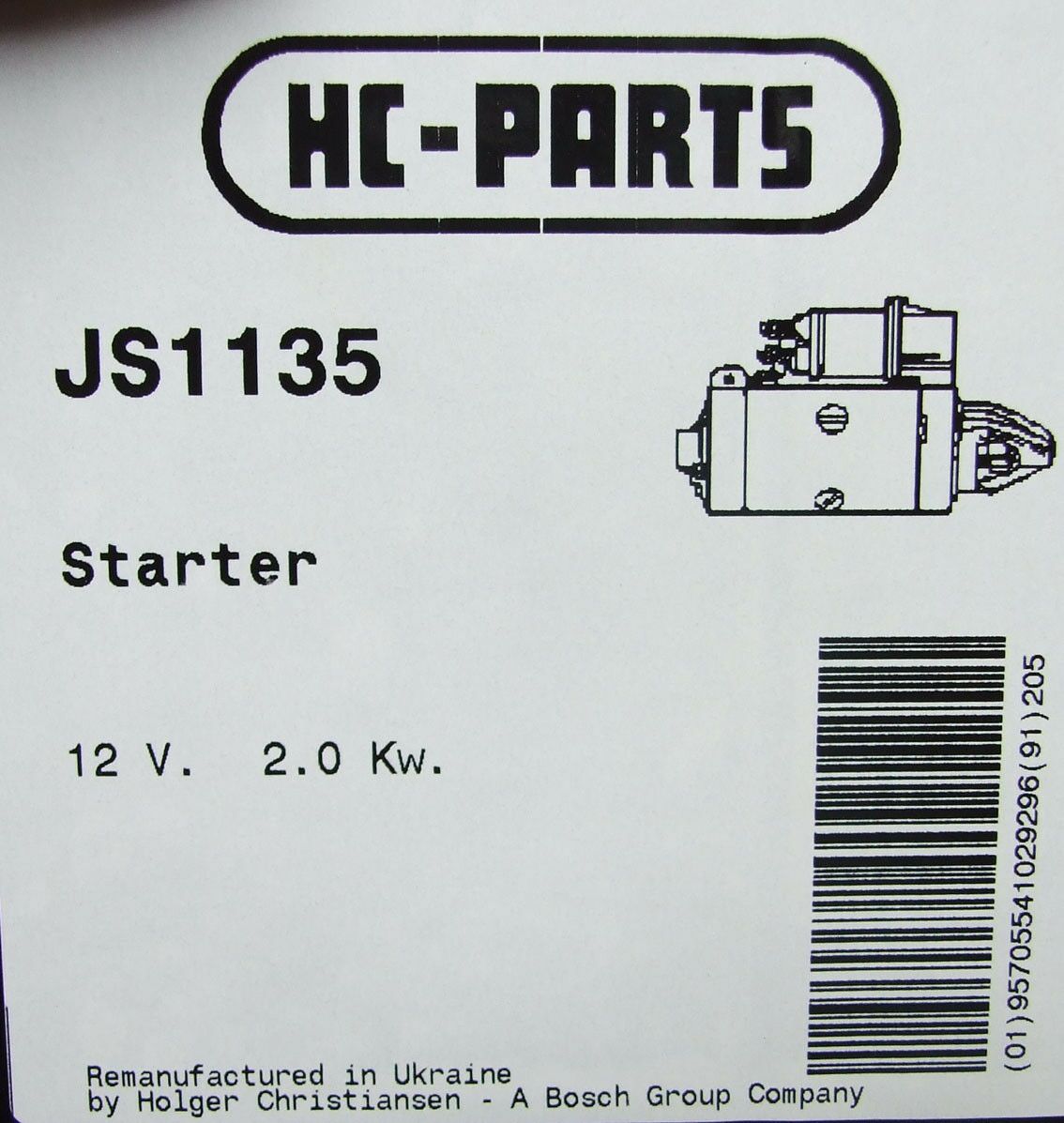 Elektropokretac bosch toyota corolla avensis 2.0d 97-