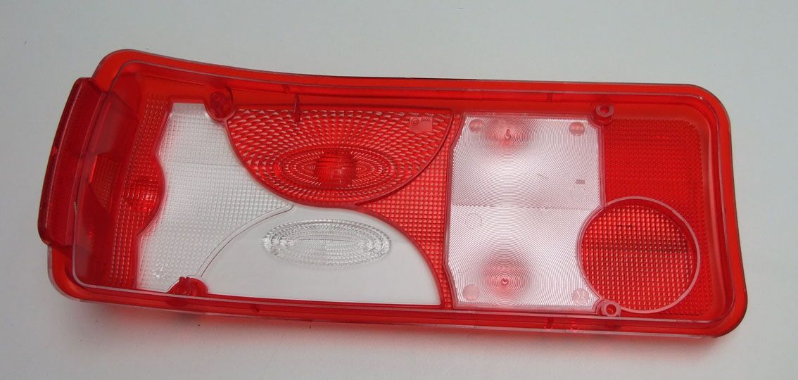 Staklo stop lampe  valovito bijelo  d