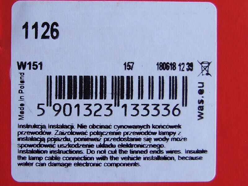 Lampa signalna 12/24v okrugla fi106 za kamionske platforme
