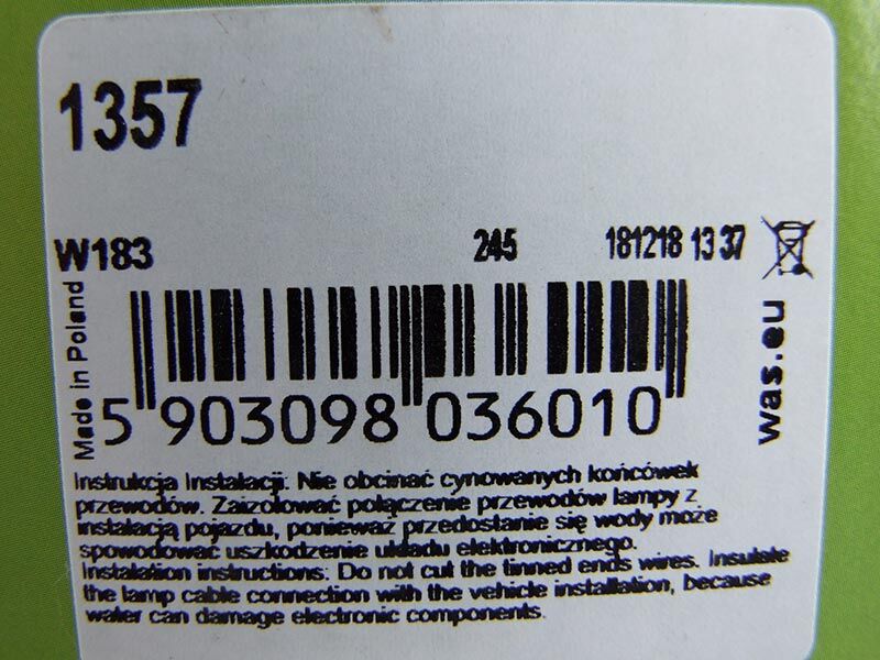Dnevno svjetlo led okruglo fi90mm 12/24v