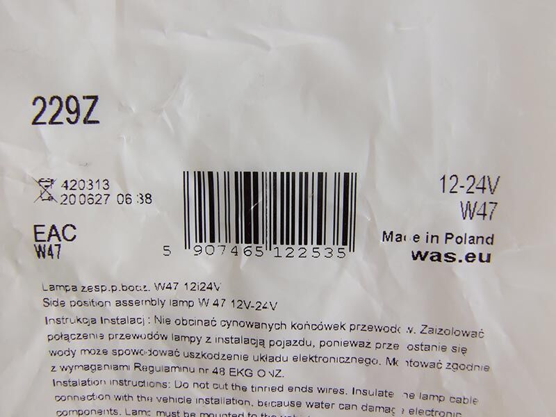 Gabaritno svjetlo led 12v-24v