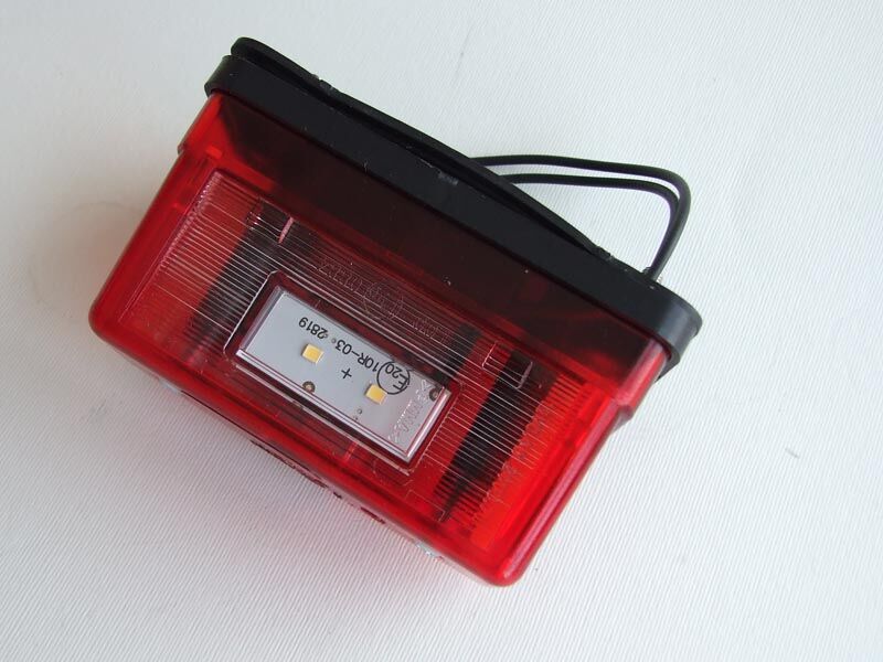 Svjetlo registracijske tablice led 12-24v crveno