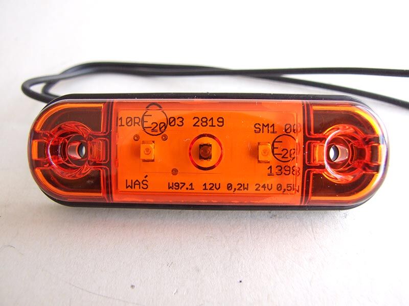 Gabaritno svjetlo zuto led slim prozirna 83.8x24.2 3 diode