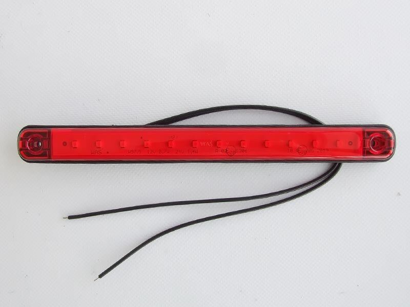 Pozicijska lampa led crvena 390mm 12/24v